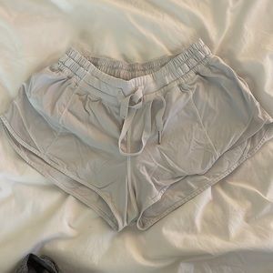 Lululemon white hotty hot shorts